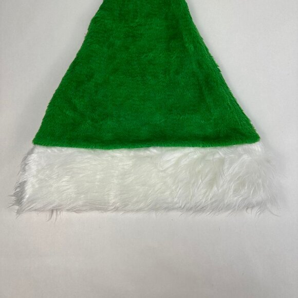Green Christmas Santa Claus Hat with LED Colored Lights - Picture 5 of 8